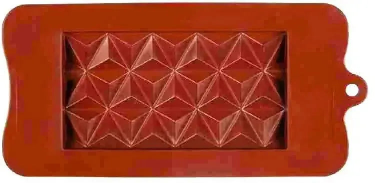 Diamond Bar Shape Silicone Chocolate Mold - thebakingtools.com